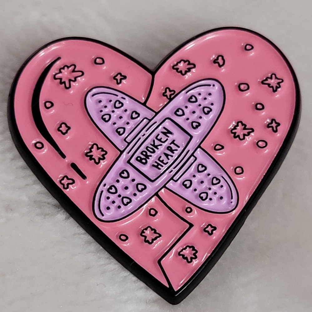 Broken Heart Enamel Pin